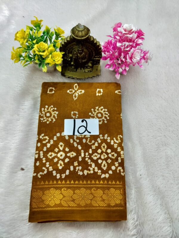 Wax Cotton Saree