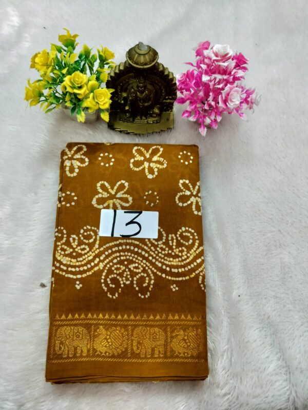 Wax Cotton Saree