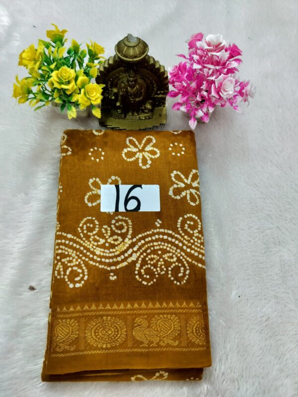 Wax Cotton Saree