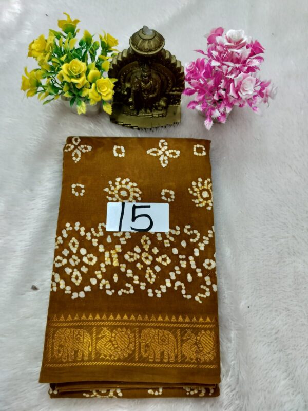 Wax Cotton Saree