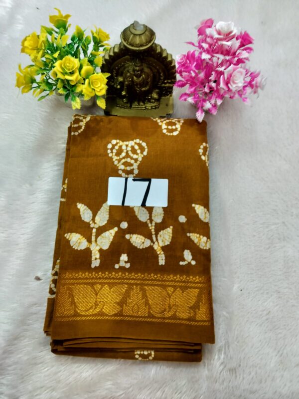 Wax Cotton Saree