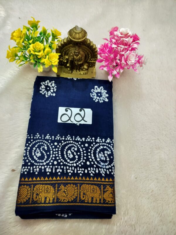 Wax Cotton Saree