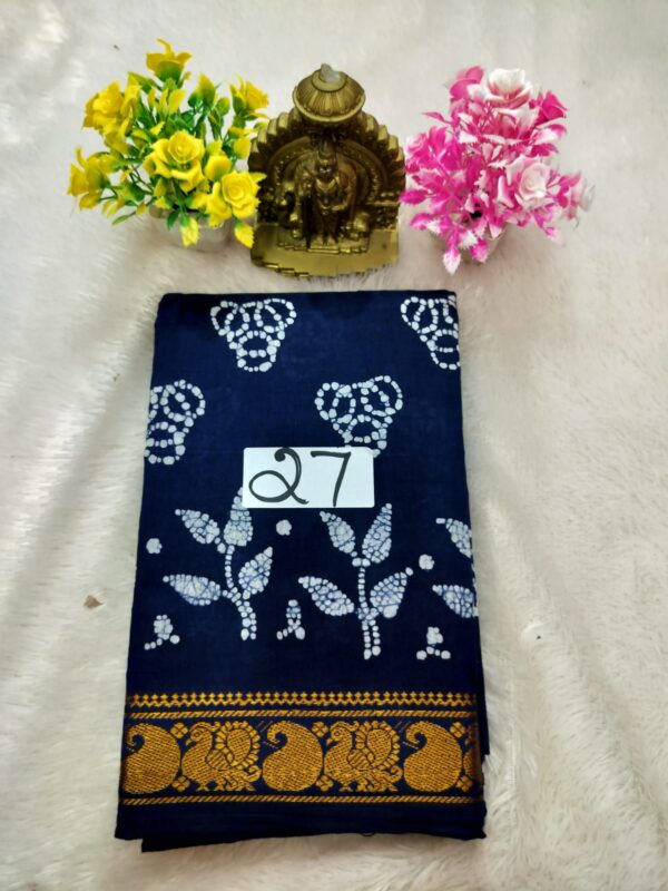 Wax Cotton Saree