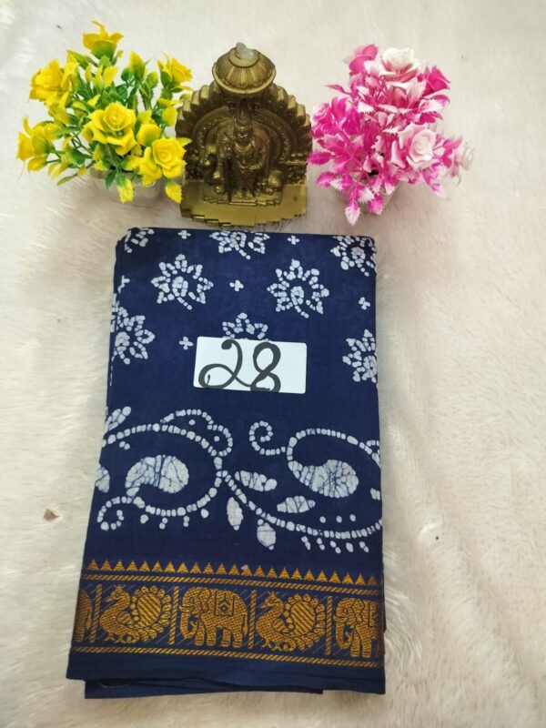 Wax Cotton Saree