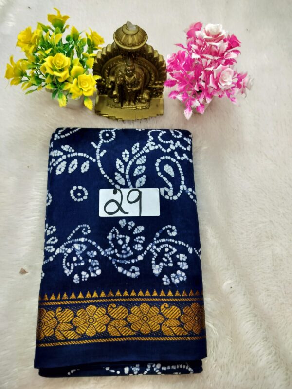 Wax Cotton Saree