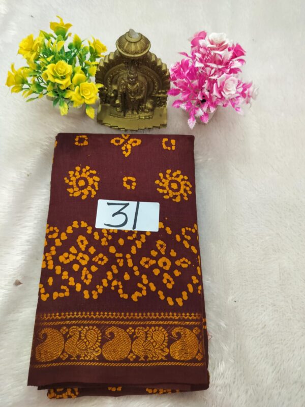Wax Cotton Saree