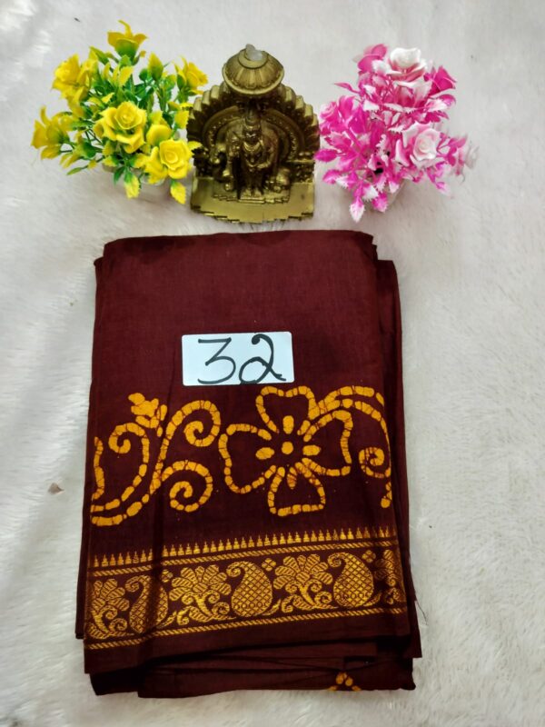 Wax Cotton Saree