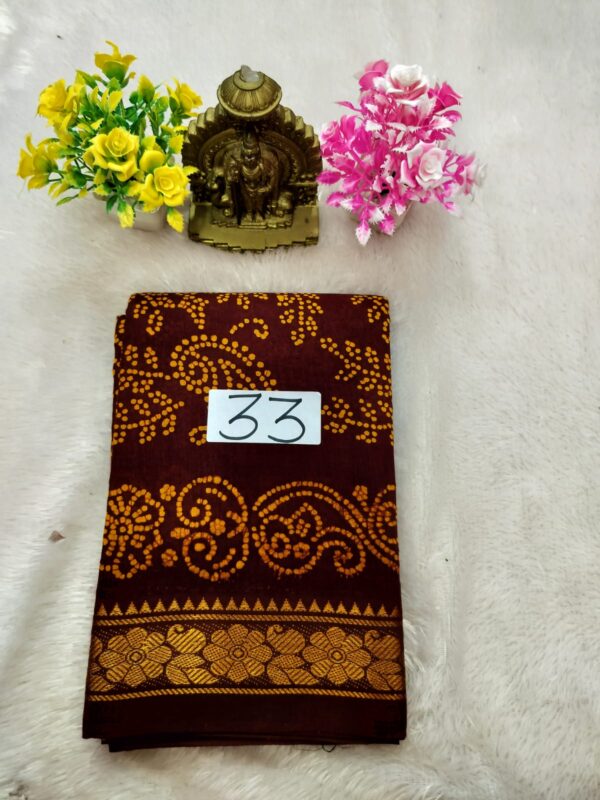 Wax Cotton Saree