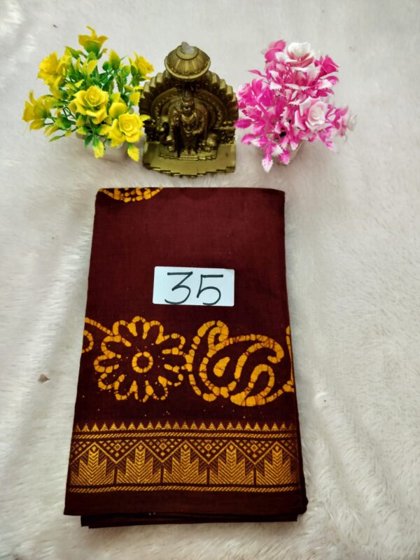 Wax Cotton Saree