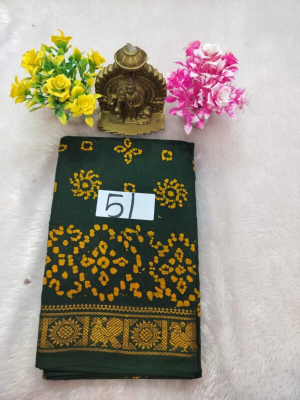 Wax Cotton Saree
