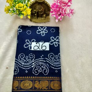 Wax Cotton Saree