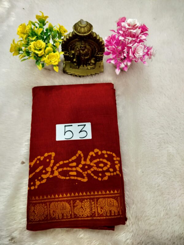 Wax Cotton Saree