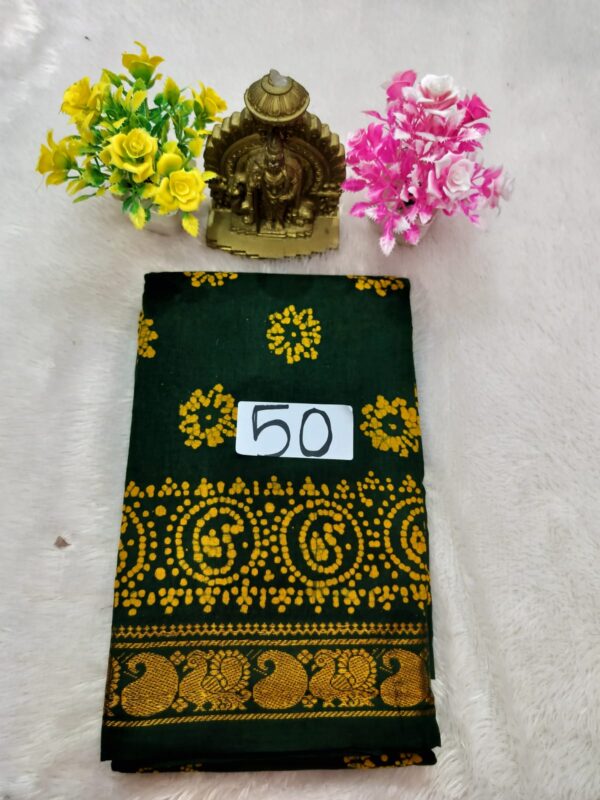 Wax Cotton Saree