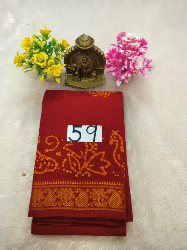 Wax Cotton Saree