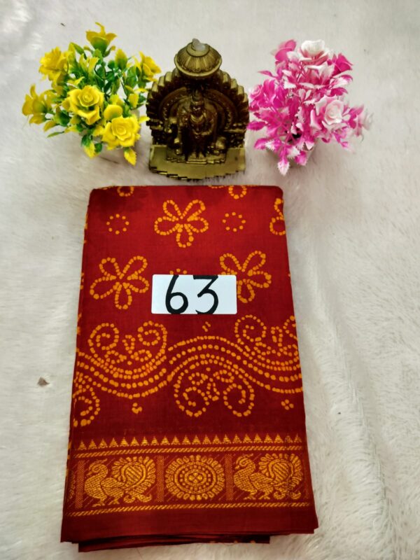 Wax Cotton Saree