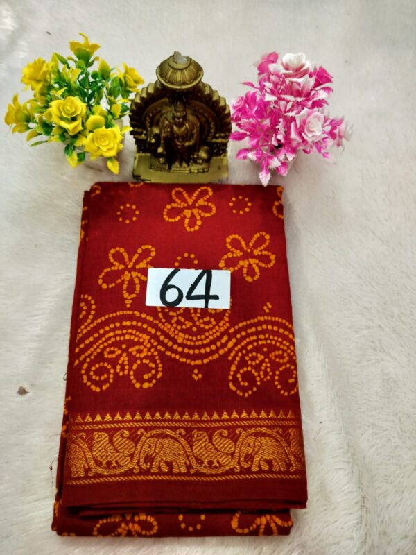 Wax Cotton Saree