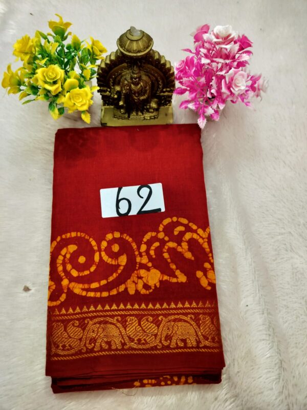 Wax Cotton Saree