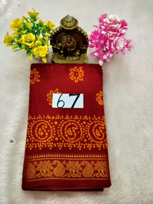 Wax Cotton Saree