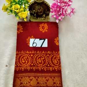 Wax Cotton Saree